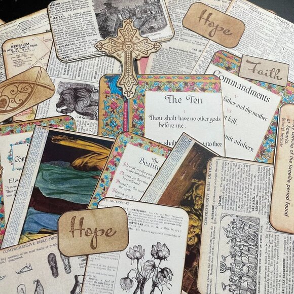 Lot 26 Plus Faith Journaling Cards mq Illustrated Bible Journaling Kit Supplies - Picture 2 of 16